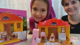 Maşa İle Evde Oyunlar .maşanın Oyuncak Evi. Eğlenceli Çocuk Videosu, Toys Unboxing
