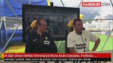8 Gün Önce Hellas Verona'ya İmza Atan Cassano, Futbolu Bıraktı