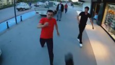 Motosikletliye Saldıran Magandaların Rezil Olması