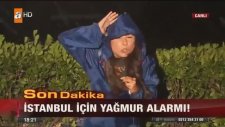 Muhabirin Dolu Yağışı Anında Zor Anları