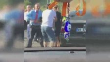 Düzce'de Sopalı Trafik Kavgası