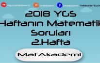 Haftanın Soruları 2018 YGS 2.Hafta