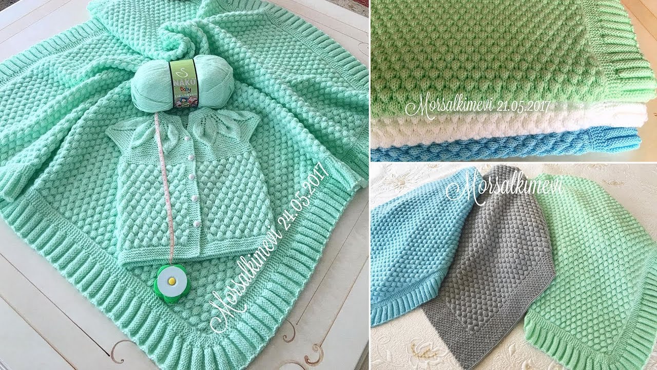 Şişle Bebek Battaniyesi Modeli Yapılışı Videolu Şişle Bebek Battaniyesi Modeli Yapılışı Videolu