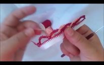 Tepeli Zincirli Yazma Oyası Yapılışı Videolu Anlatım