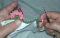 Bağ Gülü Yazma Oyası Yapılışı Videolu Anlatım
