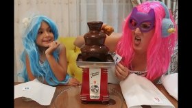 Çikolata Şelalesi Challange , Neler Var Neler ?? Kim Kazanacak Elif Mi ? Lera Mı ?