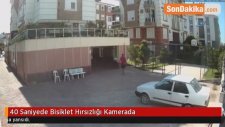 40 Saniyede Bisiklet Hırsızlığı Kamerada