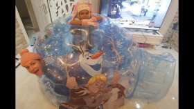Karlar Ülkesi Elsa Oyun Evi, Kuzey Kutbundayız Eskimo Evleri, Toys Unboxing