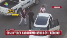 Cesur Kadın Hemcinsini Böyle Korudu!