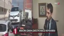 Aracını Çeken Çekiciyi Trafikten Men Ettirdi!