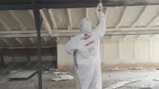 Spreyman Poliüretan Köpük Ters Tavan Uygulaması